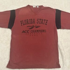 Vintage Y2K Florida State Seminoles red garnet football jersey